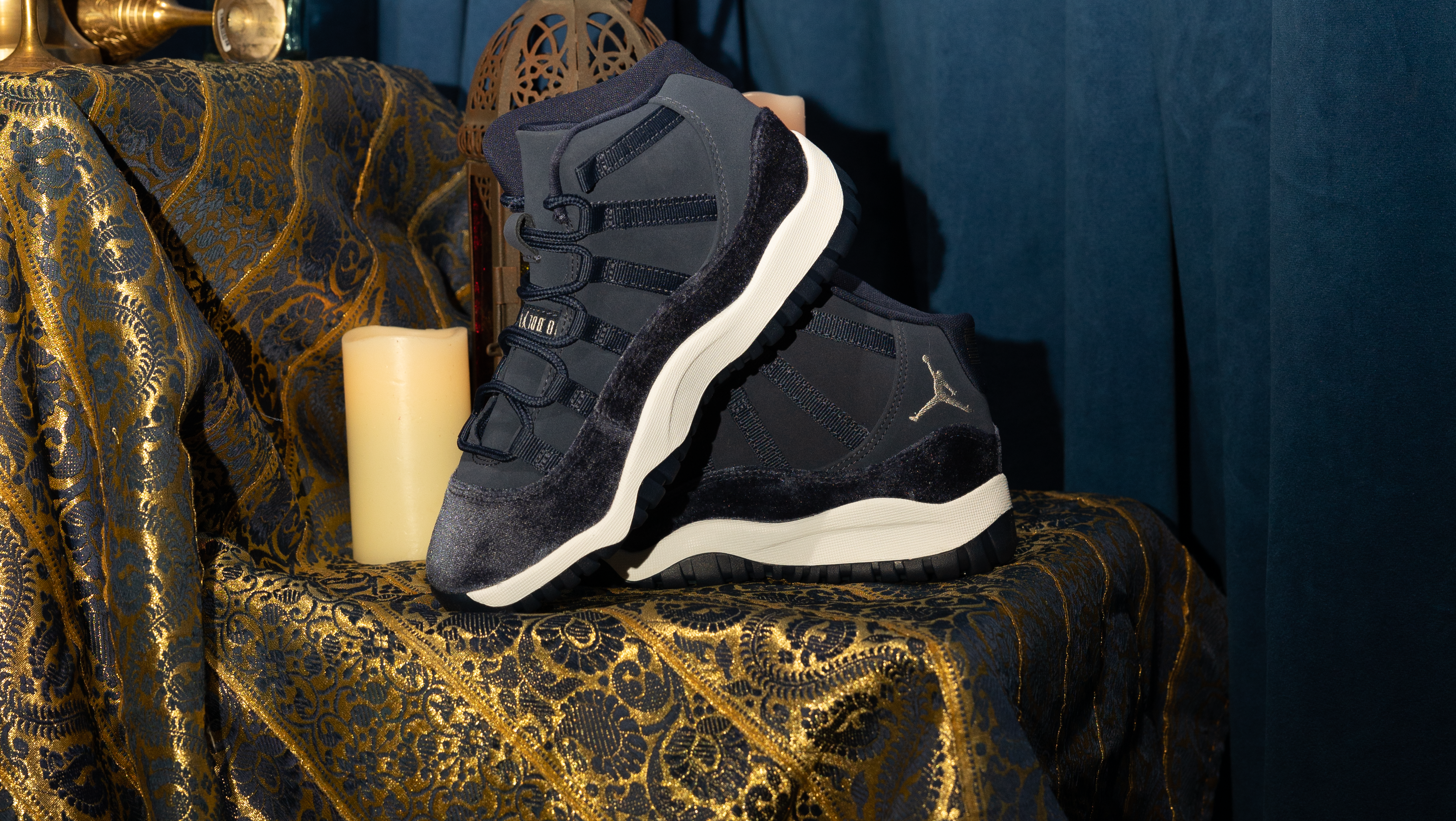 Wish ATL creates a "Zen Zone" for the women's Air Jordan 11 "Midnight Navy" 11/11 release