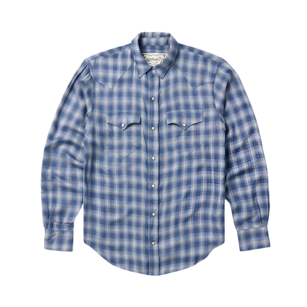 Shadow Plaid Western Shirt