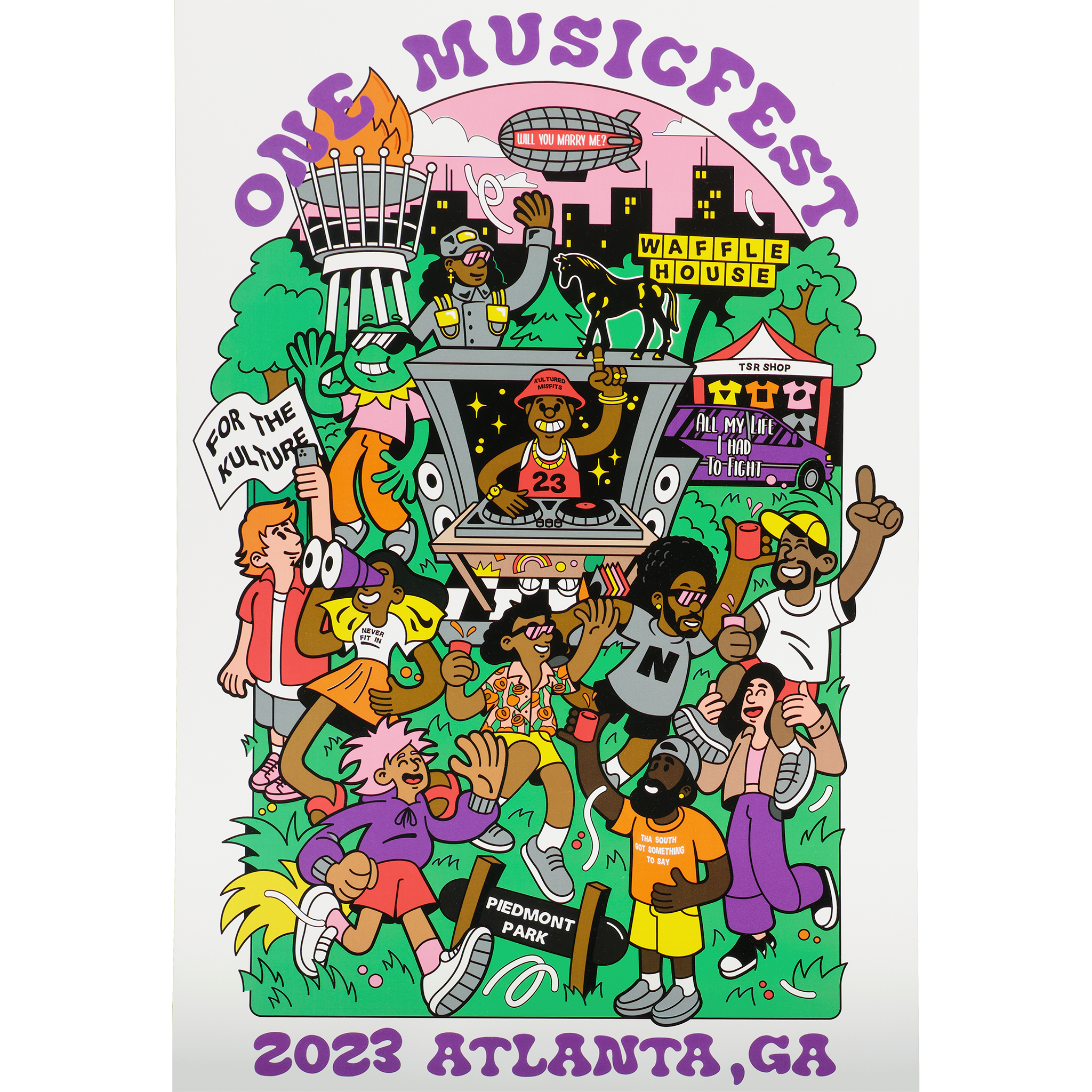 One Music Fest x Kultured Misfits "For the Kulture" Poster