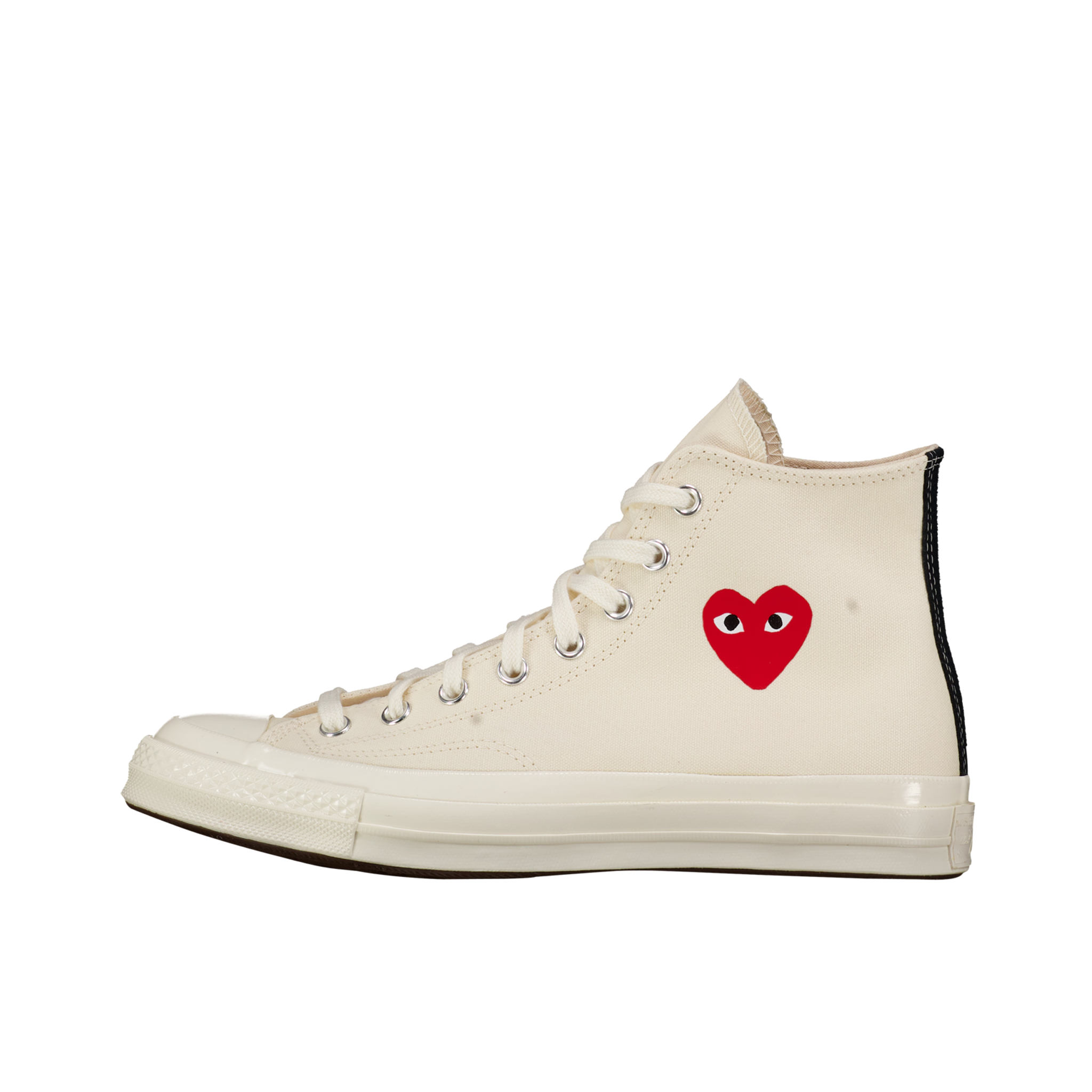 CDG Play Chuck High Top 'Cream w/ Little Red Heart'